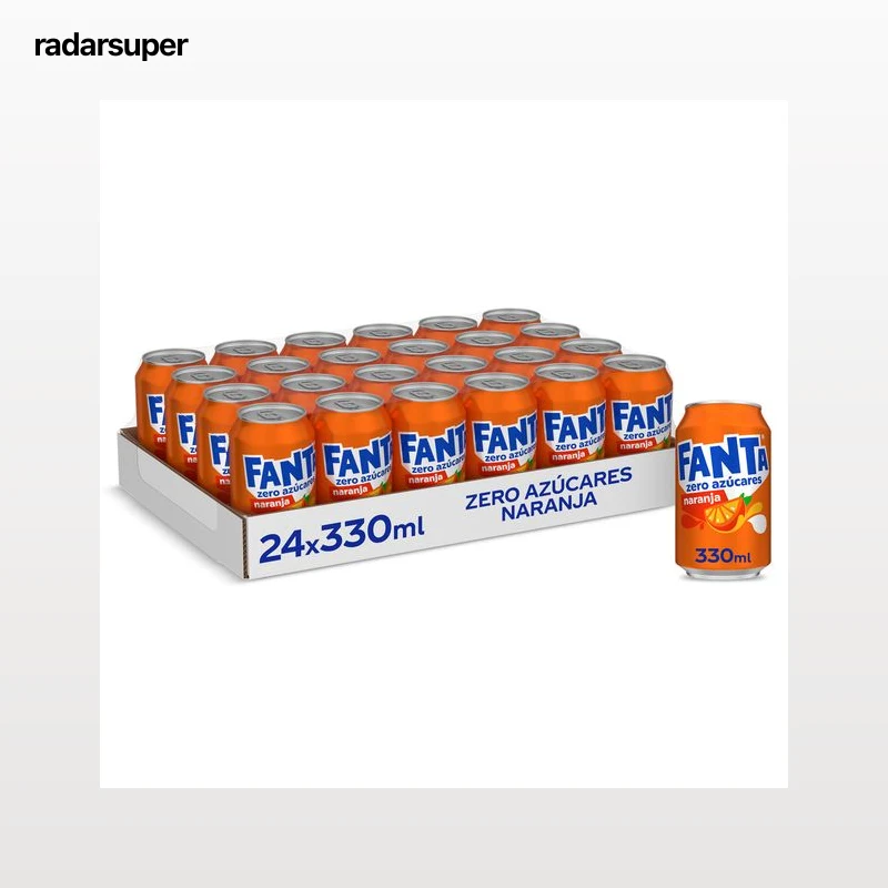 Fanta de naranja zero pack 24 x 330 ml
