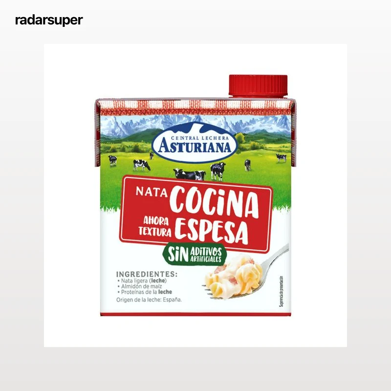 Nata para cocina con textura espesa Asturiana 500 ml