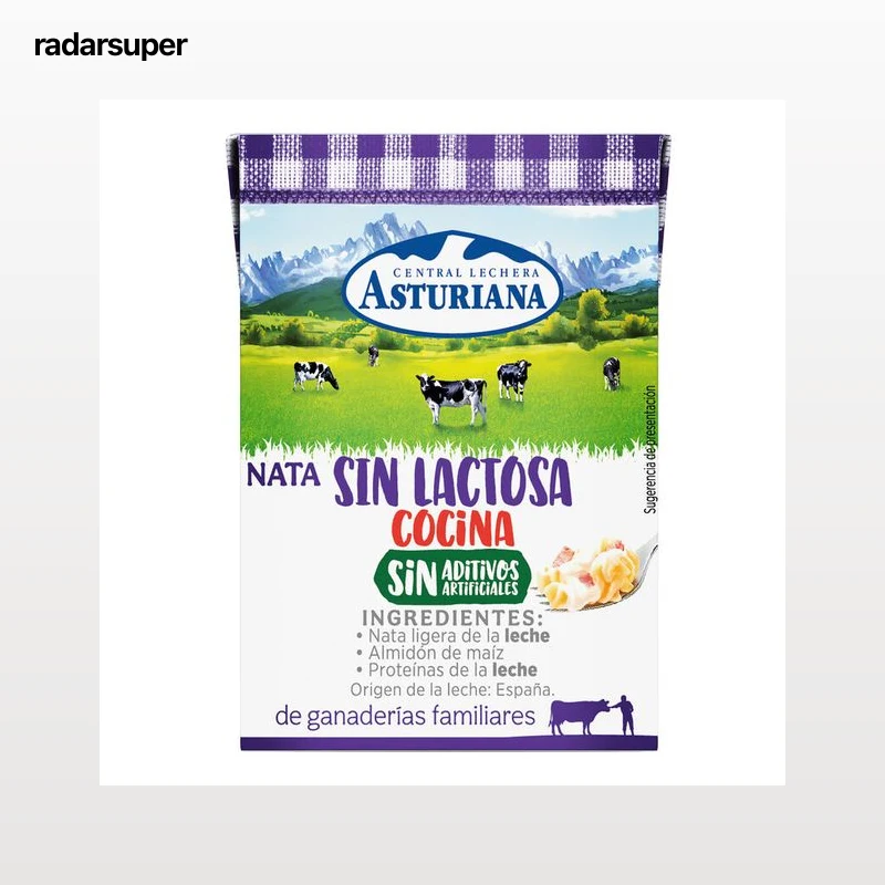 Nata para cocinar sin lactosa Asturiana 200ml