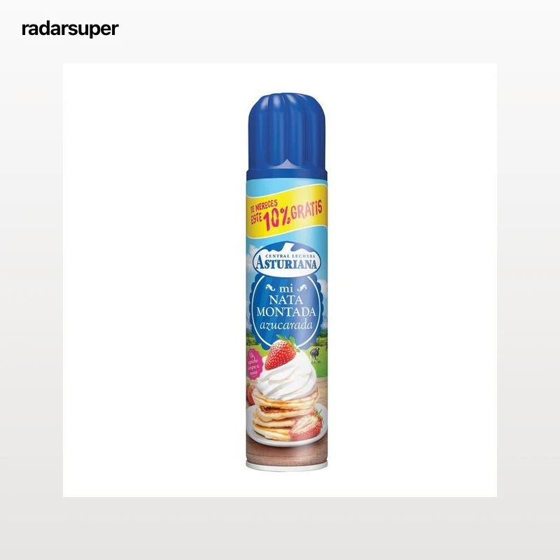 Nata montada azucarada Asturiana spray 250g +10%