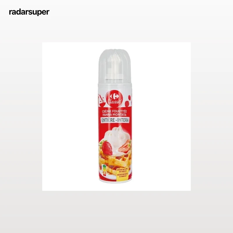 Nata montada azucarada Carrefour spray 250 ml.