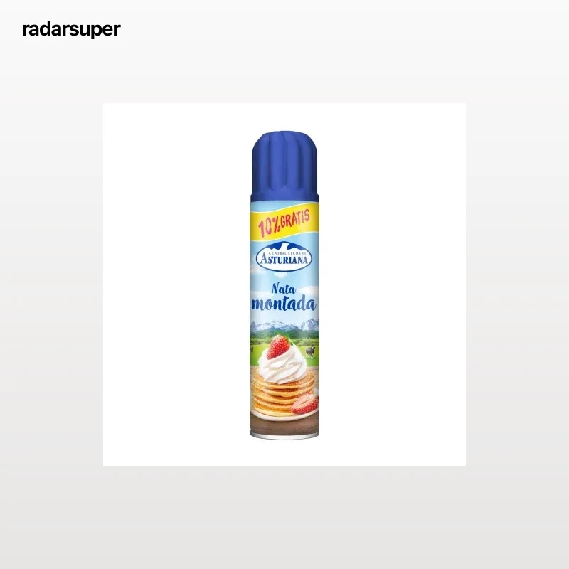 Nata montada azucarada Central Lechera Asturiana spray 250 ml.