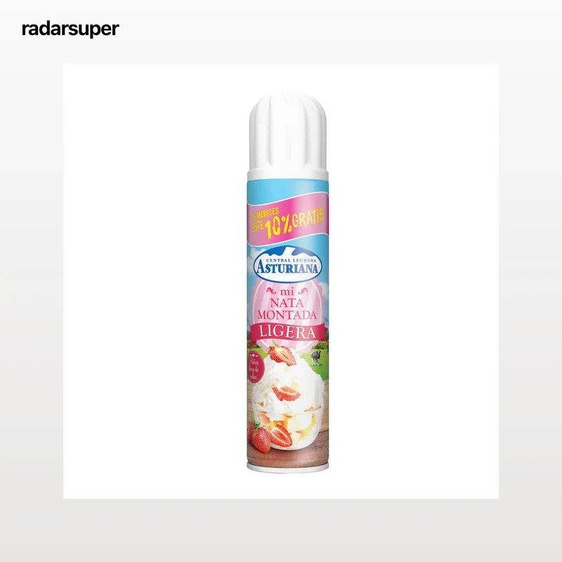Nata montada ligera en spray Asturiana 250 gr + 10%