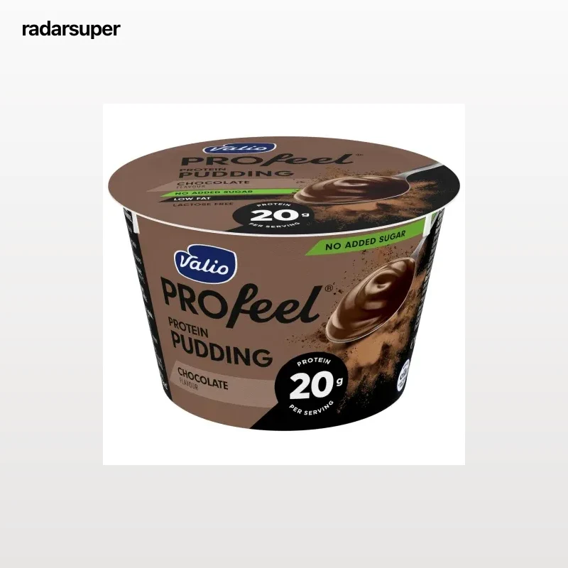 Natilla de chocolate alta en proteínas Valio Profeel Protein  sin lactosa 180 g.