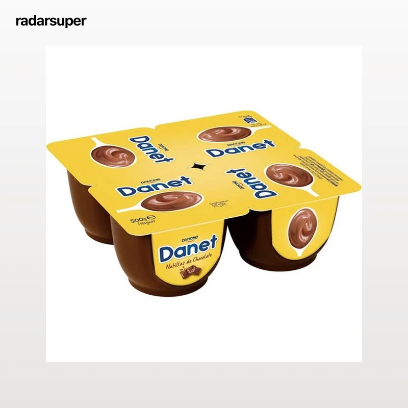 Natillas Danet pack 4 chocolate