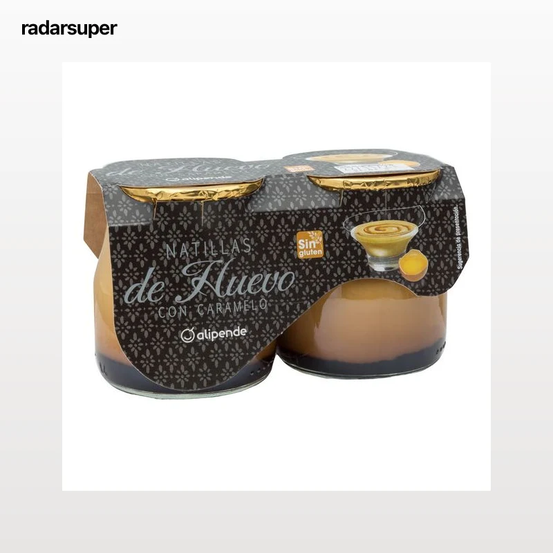Natillas de huevo Alipende pack 2 con caramelo