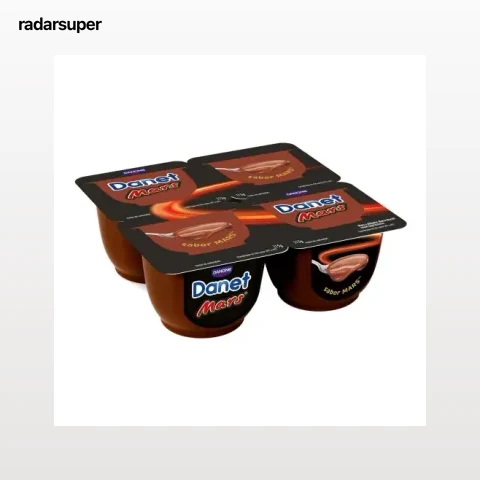 Natillas Mars Danone Danet pack de 4 unidades de 115 g.