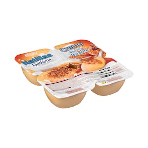 Natillas sabor vainilla con galleta