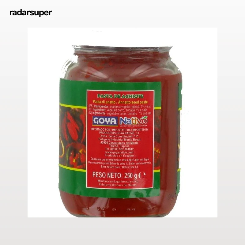 NATIVO Pasta de Achiote Tarro 250 Gramos