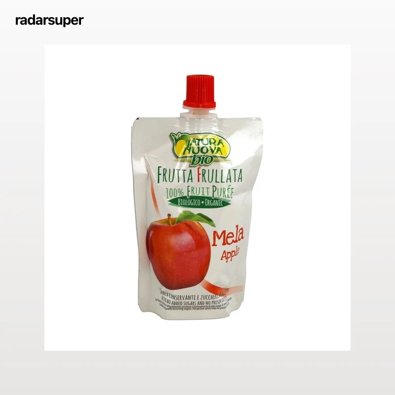 NATURA NUOVA Bolsita de manzana de origen ecológica, sin azúcares añadidos NATURA NUOVA 100 g.