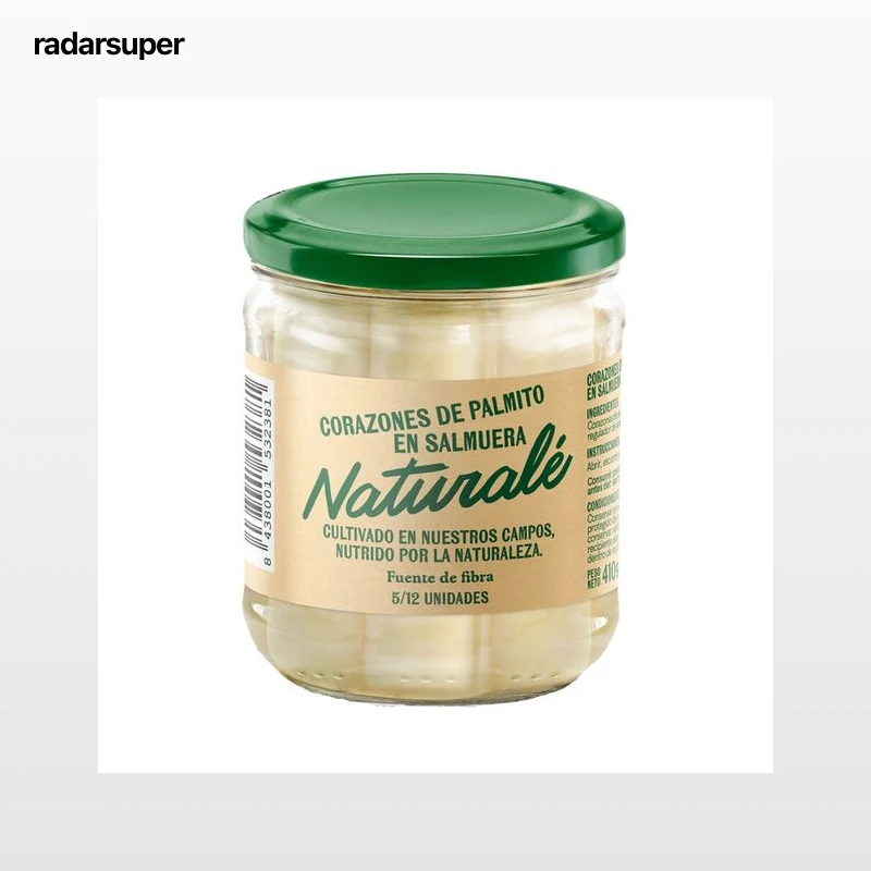 NATURALE Corazones de palmito en salmuera 5/12 uds  -  250g.