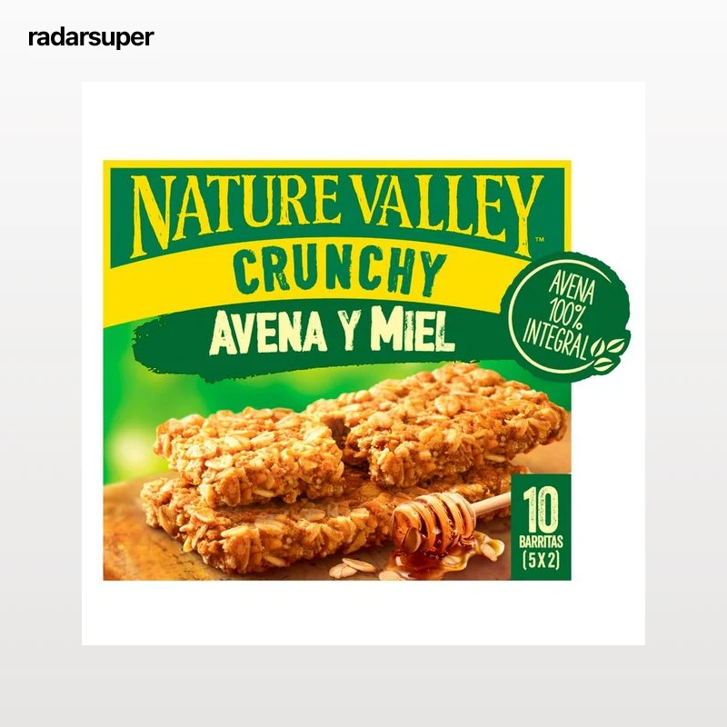 NATURE VALLEY Barritas de cereal avena y miel 210 g.