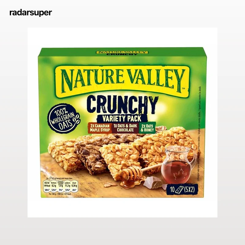 NATURE VALLEY Barritas de muesli crujiente variadas 5 uds x 210 g.