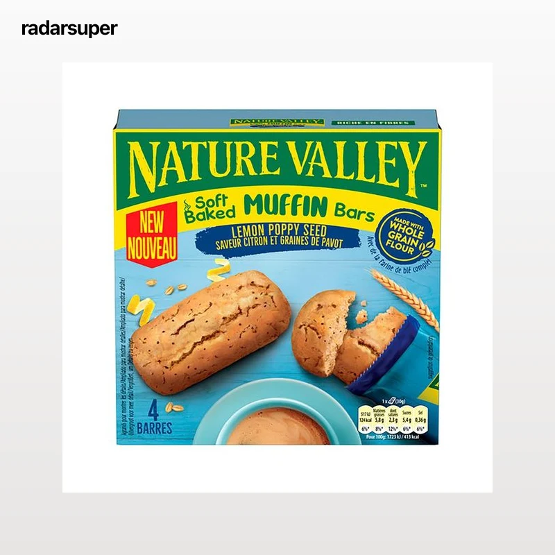NATURE VALLEY  Muffin con sabor a limón 4 x 30 g.