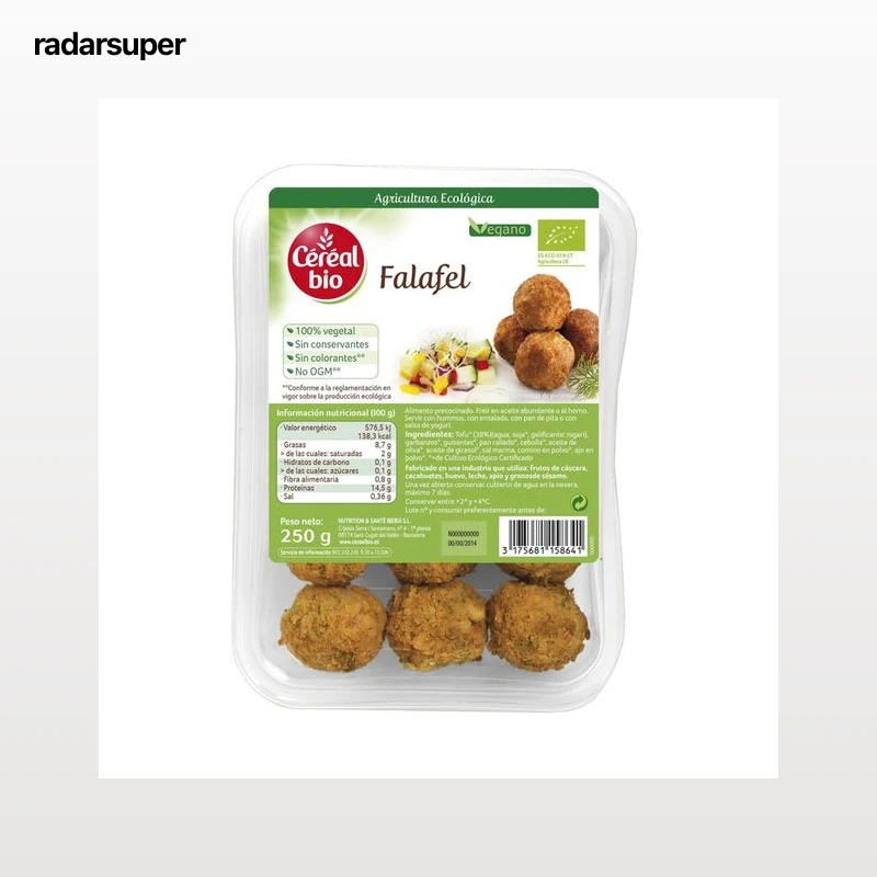 NATURECOR Falafel tradicional con Tofu Biológico NATURECOR 250 g.