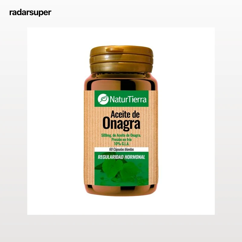 NATURTIERRA Complemento alimenticio a base de Aceite de Onagra (presión en frio) NATURTIERRA 60 cápsulas.