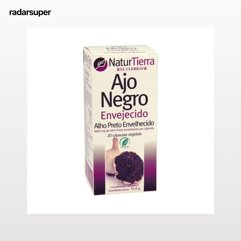 NATURTIERRA Complemento alimenticio a base de ajo negro envejecido NATURTIERRA 20 uds
