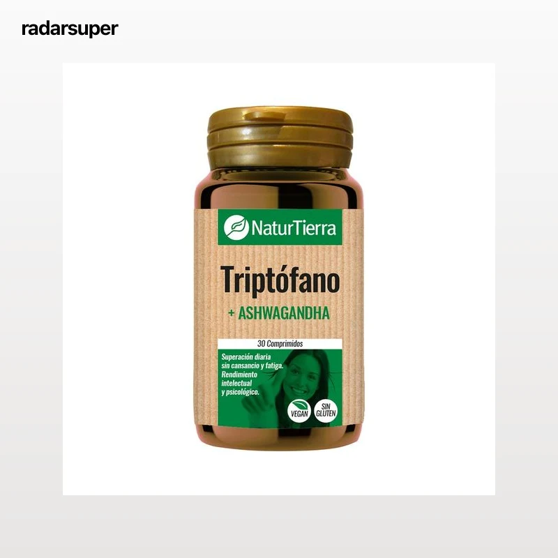 NATURTIERRA Complemento alimenticio a base de Triptofano y Ashwagandha 30 comprimidos.