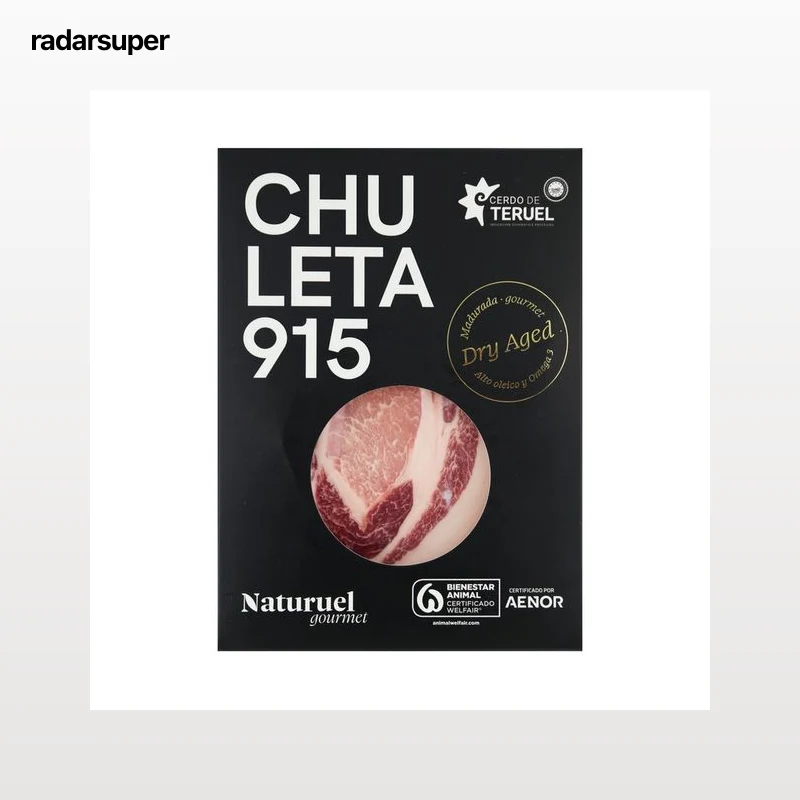 NATURUEL GOURMET Chuleta 915 IGP Cerdo de Teruel.