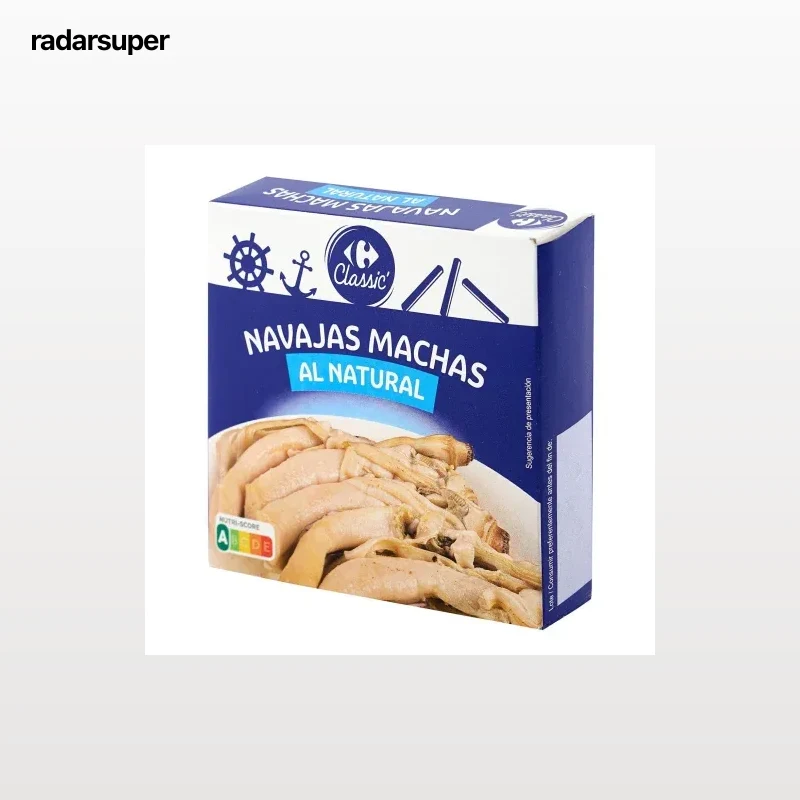 Navajas al natural Carrefour 63 g.