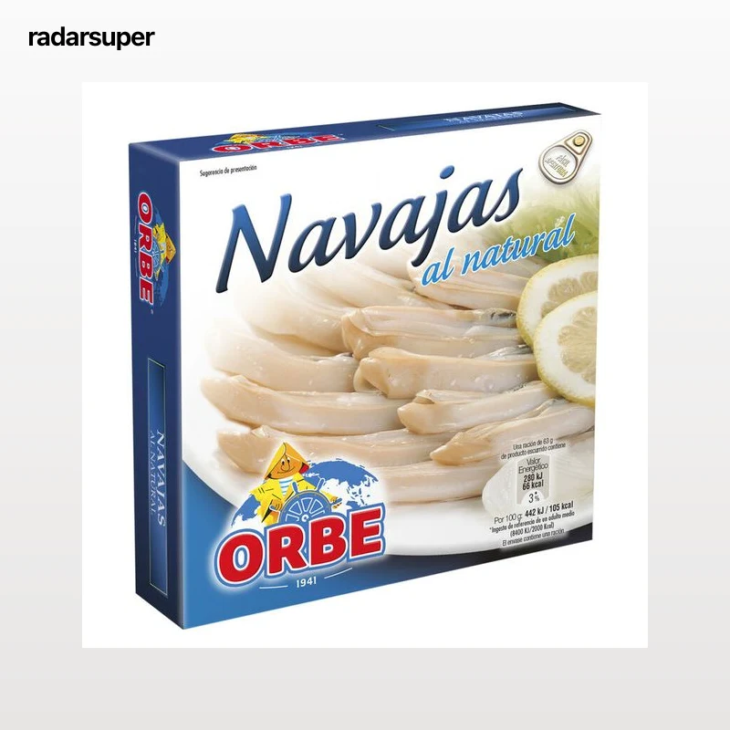 Navajas al natural Orbe 63g