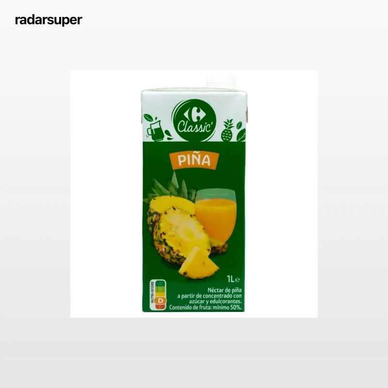 Néctar de piña Carrefour Classic brik 1 l.
