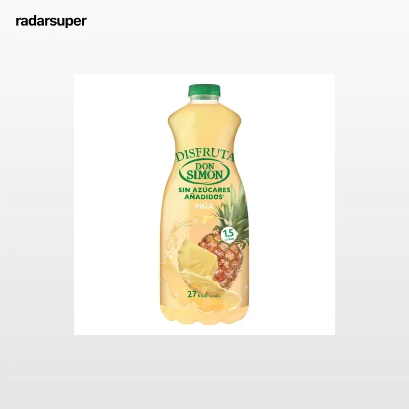 Néctar de piña Don Simón Disfruta sin azúcar añadido botella 1,5 l.