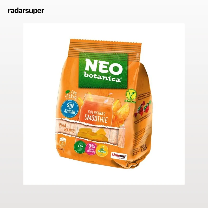 NEO BOTANICA Caramelos piña mango sin azúcares añadidos 150 g.