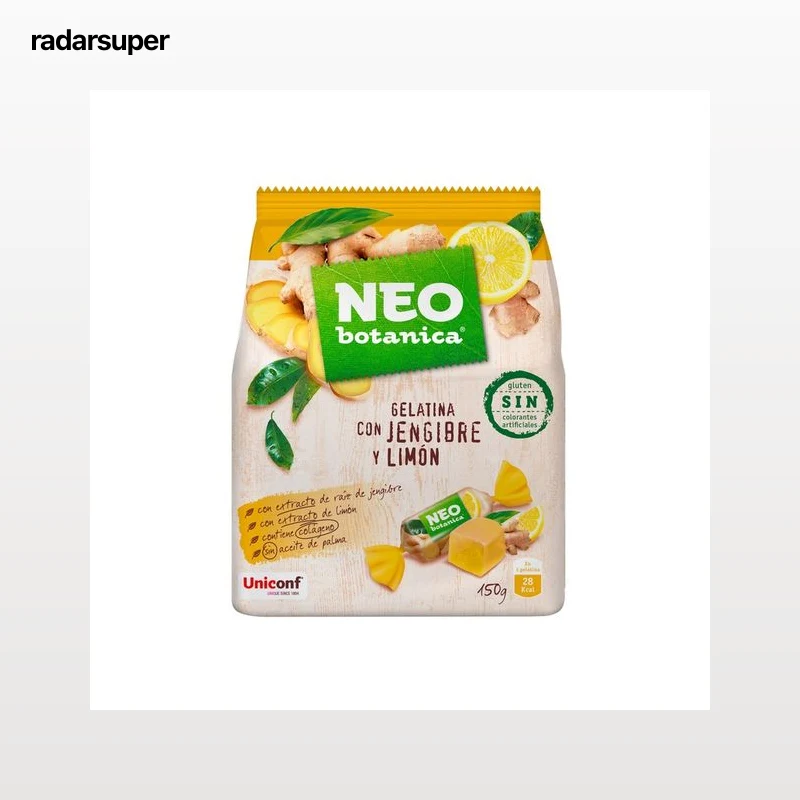 NEO BOTÁNICA Gelatina con jengibre y limón (caramelos) 150 g.