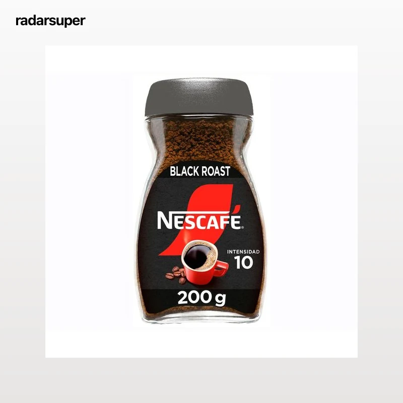 NESCAFÉ BLACK ROAST Café soluble natural intenso 200 g.