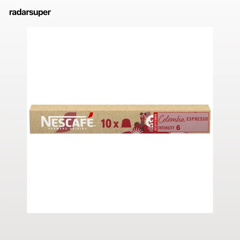 NESCAFÉ Café en cápsulas Colombia descafeinado I6, Farmers Origins 10 uds. 53 g