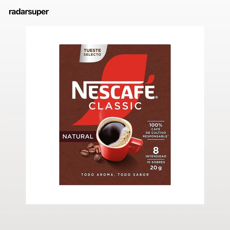 NESCAFÉ Café soluble natural 10 sobres x 2 g.