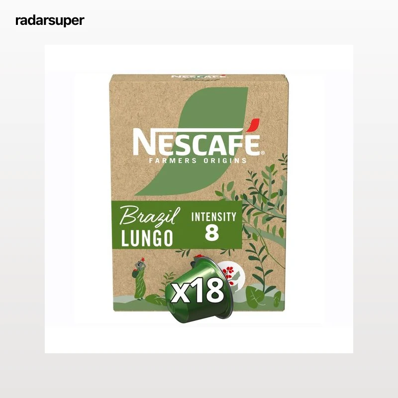 NESCAFÉ Farmers Origins Brazil lungo I8 Café en capsulas, 18 uds.