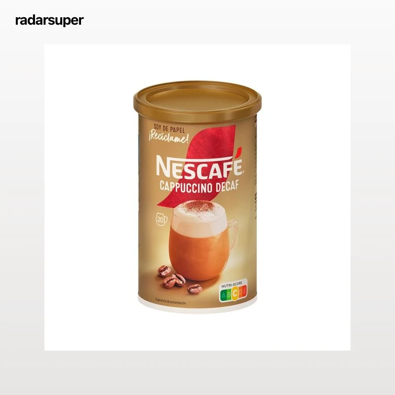 NESCAFÉ GOLD Café soluble Cappuccino descafeinado bote de 250 g.