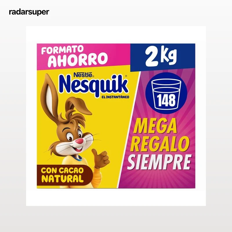 NESQUIK de NESTLÉ Cacao en polvo 2 kg.