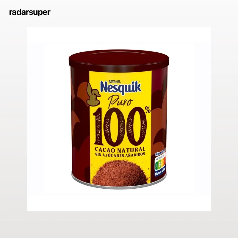 NESQUIK de NESTLÉ Cacao soluble intenso, 100 cacao natural 290 g.