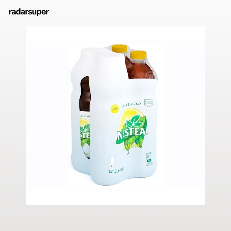 NESTEA Bebida de té al limón sin azúcares añadidos pack 4 uds. x 1,5 l.