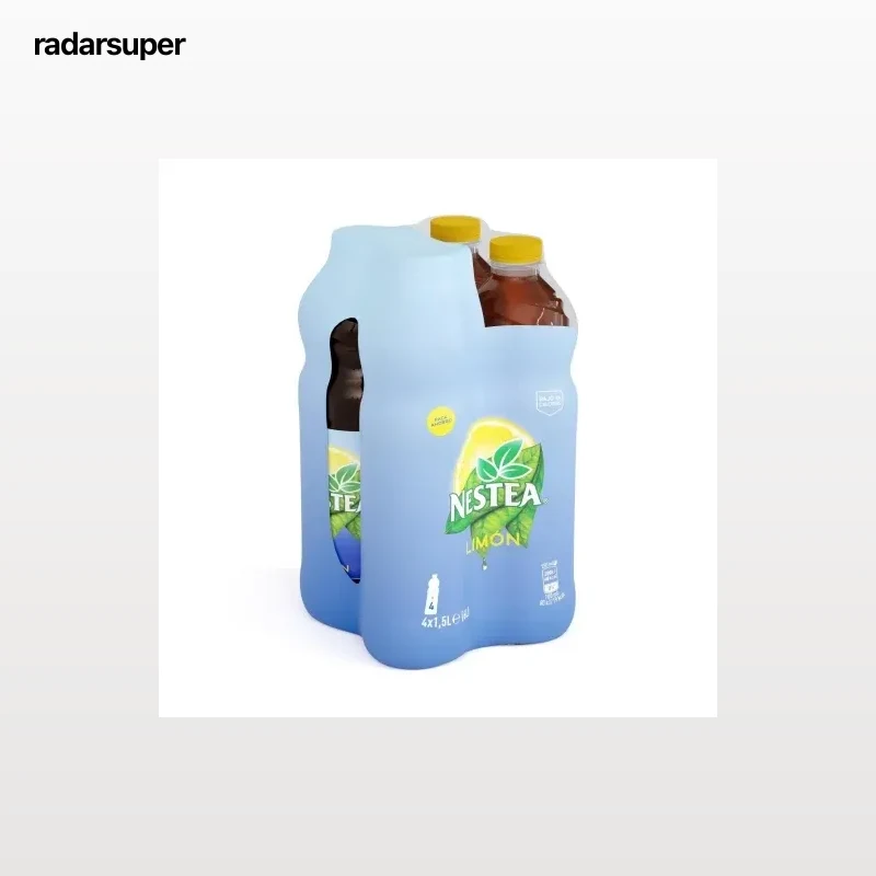 Nestea té verde limon bajo en calorías pack 4 botellas 1,5 l.