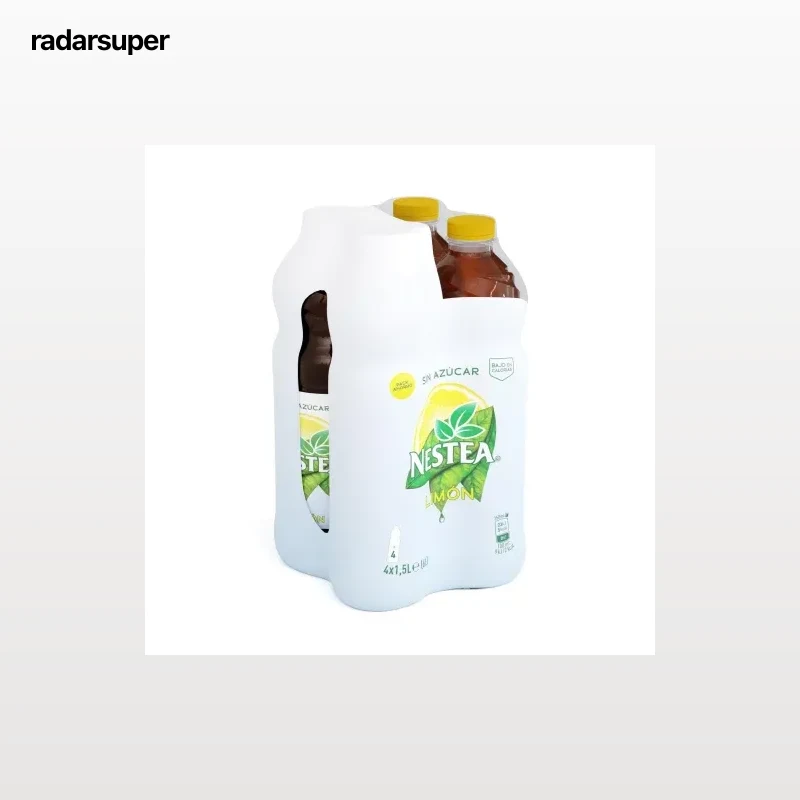 Nestea té verde limón sin azúcar bajo en calorías pack 4 botellas 1,5 l.