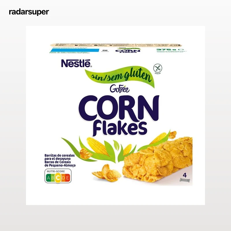 NESTLÉ Barritas de cereales sin gluten NESTLÉ GOFREE CORNFLAKES 375 g.