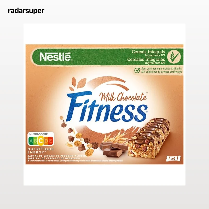 NESTLÉ Barritas de chocolate con leche NESTLÉ Fitness 6 x 22,5 g.