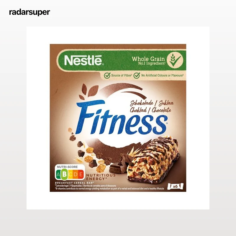 NESTLÉ Cereales en barrita con chocolate FITNESS 6 uds x 23,5 g.
