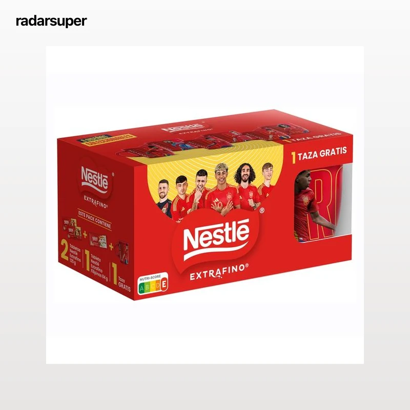 NESTLE Chocolate extrafino con taza de la roja 334 g.