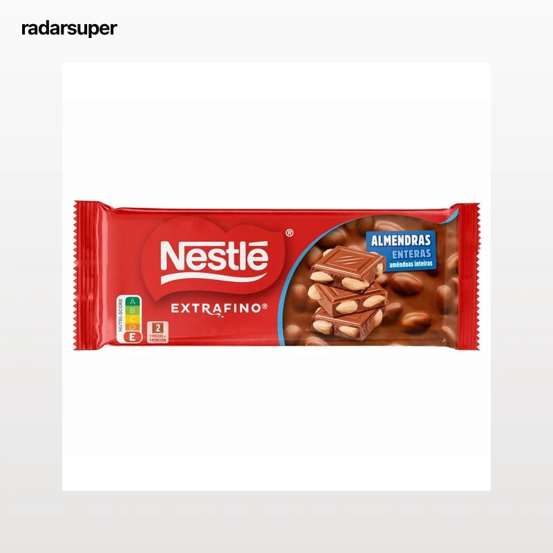NESTLÉ Chocolate con leche con almendra entera 100 g.