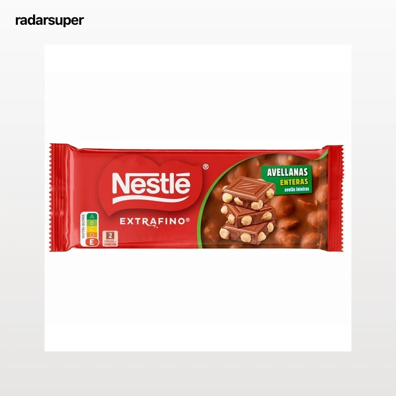 NESTLÉ Chocolate con leche y avellana entera 100 g.