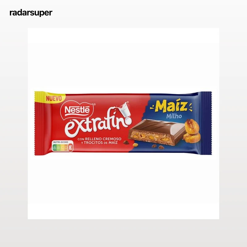 NESTLÉ Chocolate con leche maíz 84 g.