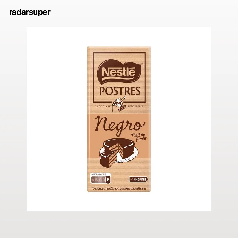 NESTLÉ Chocolate negro para postres 200 g.