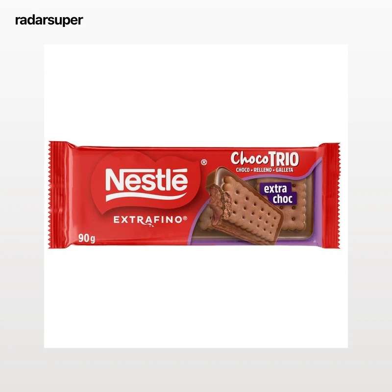 NESTLÉ Chocolate trío extrachoc extrafino 90 g.
