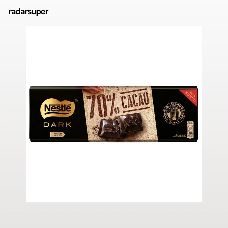 NESTLÉ Dark Chocolate negro 70% 250 g.