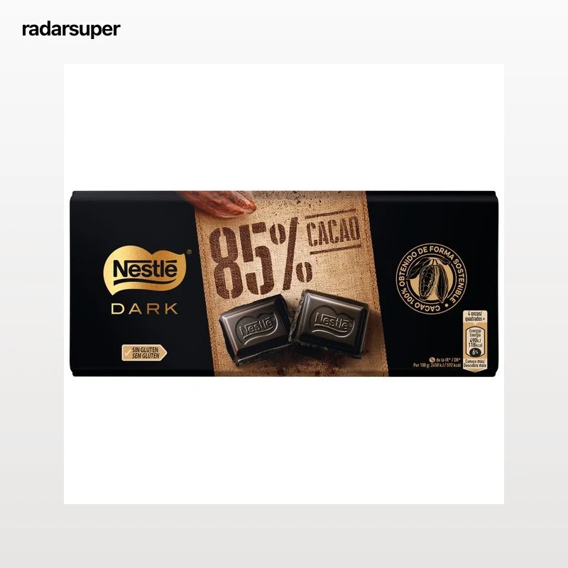 NESTLÉ Dark Chocolate negro 85 % cacao 120 g.